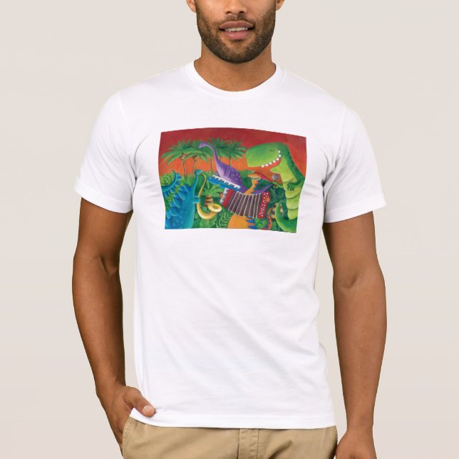 Camiseta Banda Funky do dinossauro (Frente)