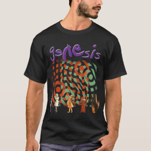 Camiseta Banda GEnesis Banda de arte Engraçado Para Homens 