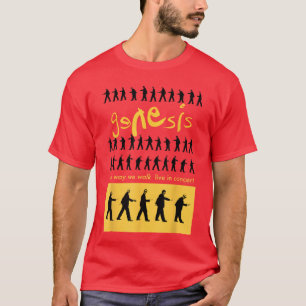 Camiseta Banda Genesis Rock Music ao Vivo no Concerto famíl