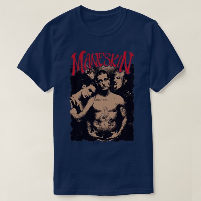 Camiseta banda maneskin (Frente do Design)