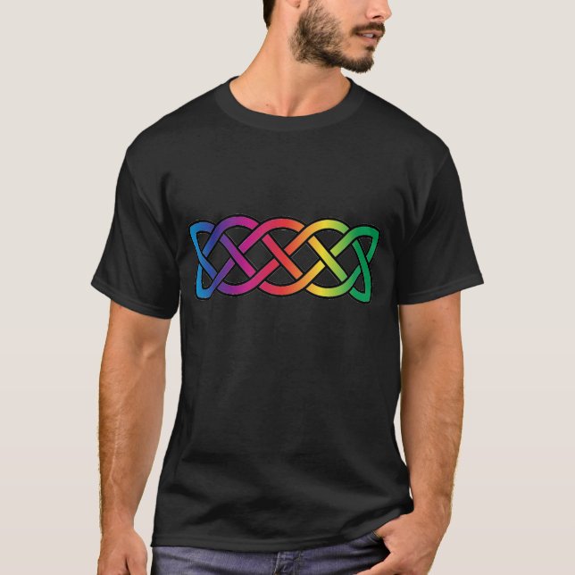 Camiseta Banda Nó Celular Orgulho gay Arco-Íris (Frente)
