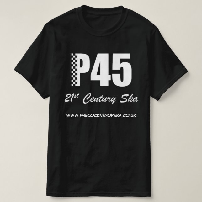 Camiseta Banda P45 T-Shirt (Frente do Design)