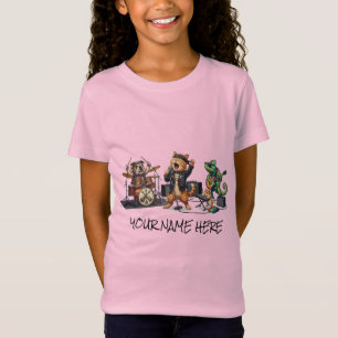 Camiseta Banda Rock and Roll Pets - Concerto Divertido de A