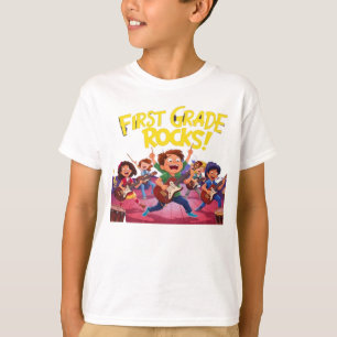 Camiseta banda rock de volta à escola