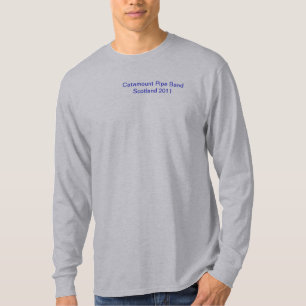 Camiseta Banda Scotland 2011 da tubulação do Catamount