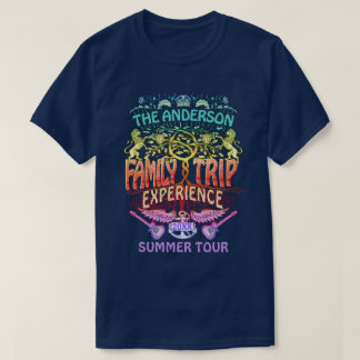 Camiseta Banda Trip da família Retro 70s Concert Logo Neon