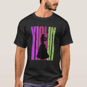 Camiseta Banda Violina de Aniversário das Mulheres Coisa Re