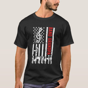 Camiseta Banda vovô americano Bandeira Banda Vovô