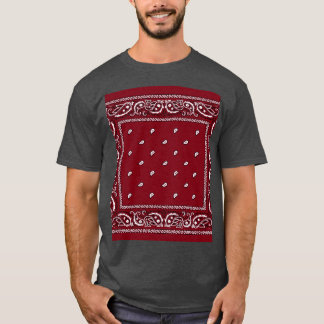 Camiseta Bandana Burgundy Graphic 