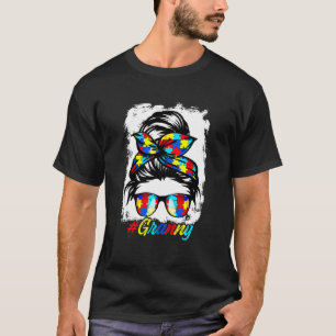 Camiseta Bandana de Coque Desgrenhado Avó Senhoras Meninas