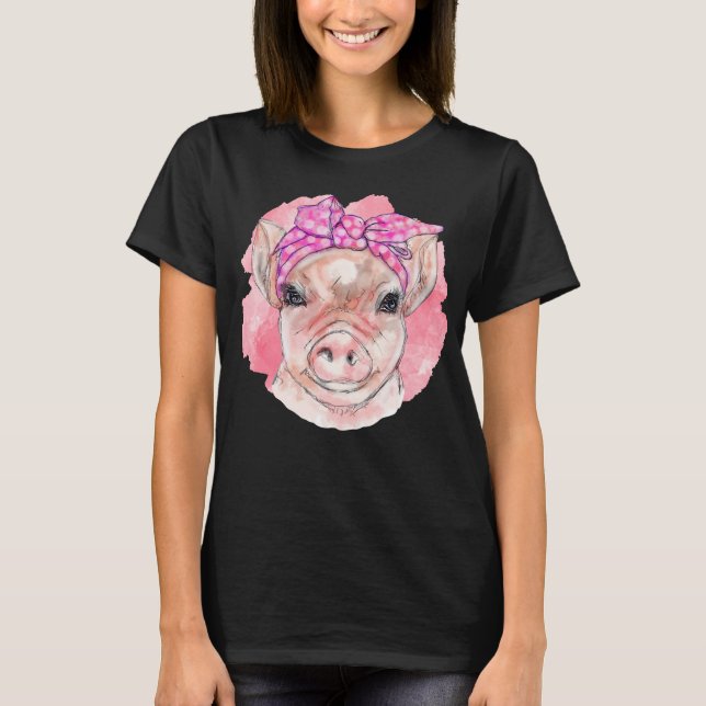 Camiseta Bandana Pig Girl (Frente)