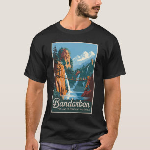 Camiseta Bandarban Bangladesh Viagem Art Vintage