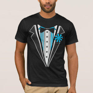Camiseta Bandas Azuis Tuxedo