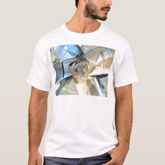 Camiseta Bandas Azul E bege