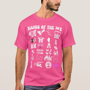 Camiseta Bandas de Pop Rock Icônicas e Nerdy Divertidas dos