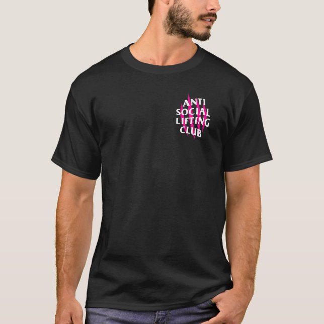 Camiseta Bandas do Clube de Erradicação Anti-Social Rosa (F (Frente)