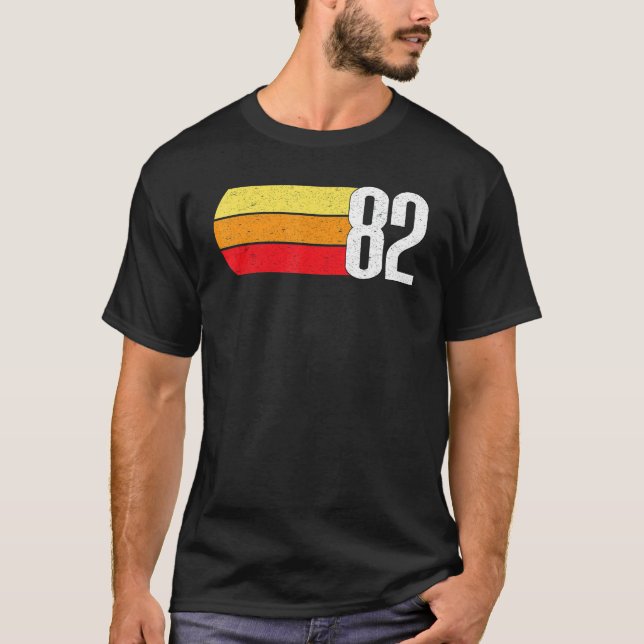 Camiseta Bandas Retroativas 82 Para aniversário de 40 anos  (Frente)