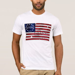 Camiseta Bandeira 1776 americana
