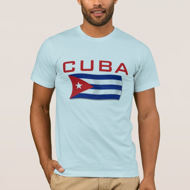 Camiseta Bandeira 1 de Cuba (Frente)