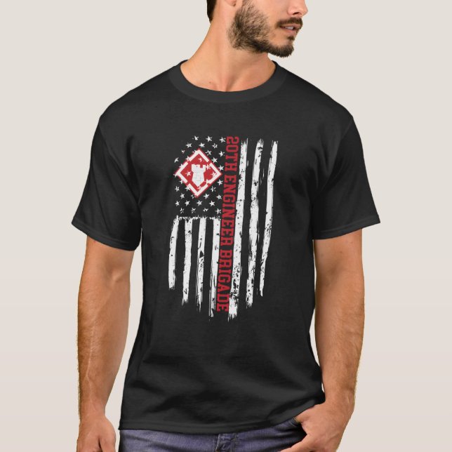 Camiseta Bandeira 20 Engenheiro Brigada Americana (Frente)