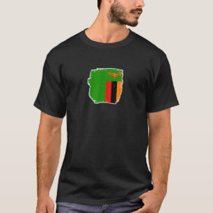 Camiseta Bandeira 2 da Zâmbia Orgulhosa