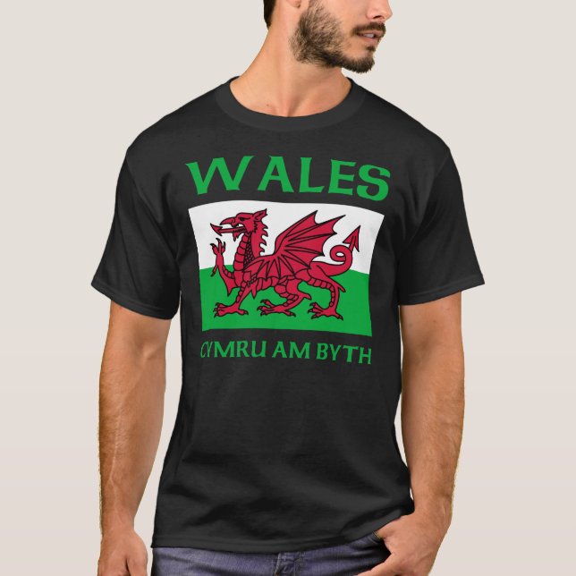 Camiseta Bandeira 2 de Wales (Frente)