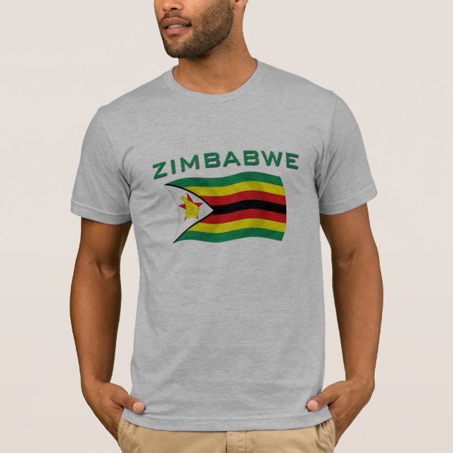 Camiseta Bandeira 2 de Zimbabwe (Frente)