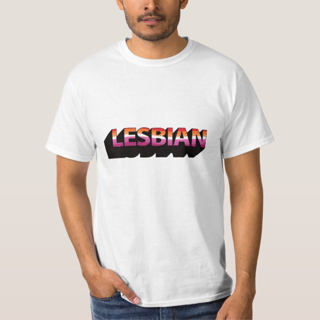 Camiseta Bandeira 3D LÉSBICA (Frente)