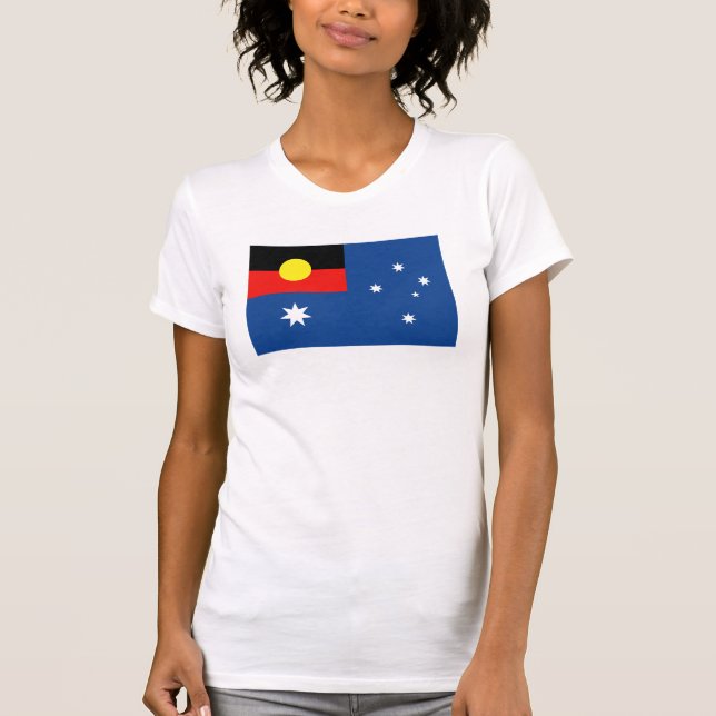 Camiseta Bandeira aborígene de Austrália (Frente)