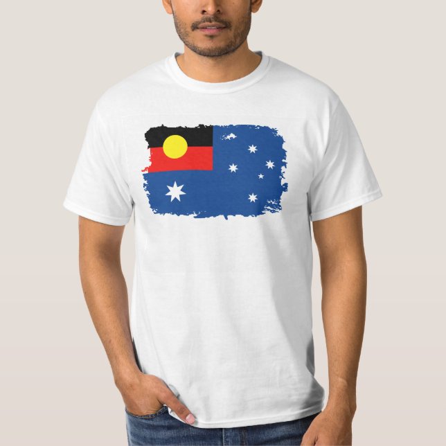 Camiseta Bandeira aborígene de Austrália (Frente)