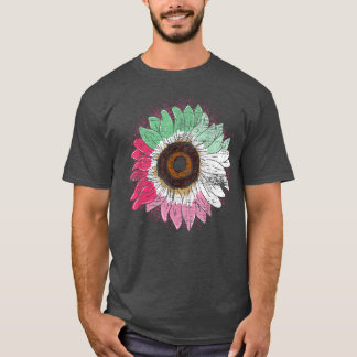Camiseta Bandeira Abroseal Flor de Sol Orgulho gay LGBT Ab