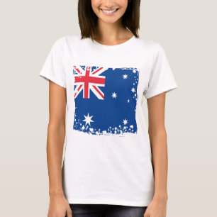 Camiseta Bandeira abstrata de Austrália, cores australiana