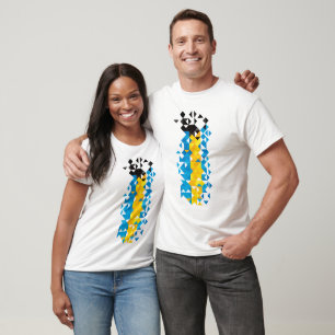 Camiseta Bandeira abstrata de Bahamas, cores baamianas,