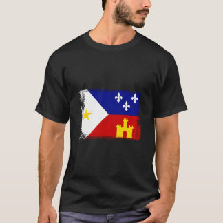 Camiseta Bandeira Acadiana Cajun da Louisiana