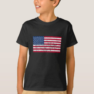 Camiseta Bandeira afligida dos Estados Unidos