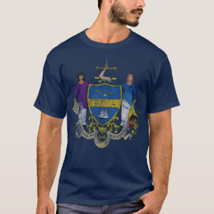 Camiseta Bandeira afligida retro de Philadelphfia