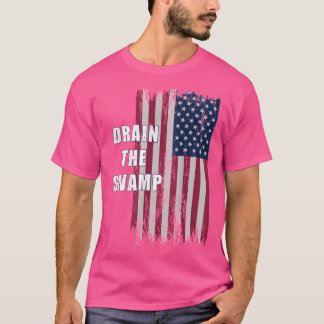 Camiseta Bandeira Aflita do Presidente Donaldrump do Pântan