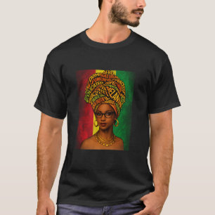 Camiseta Bandeira Africana Negra Orgulhosa Americana Senhor