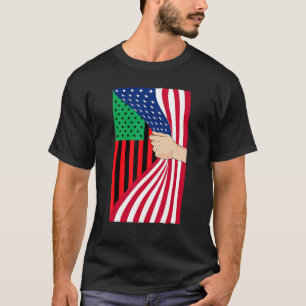 Camiseta Bandeira Afro-Americana Libertação Pan-Africana Ne