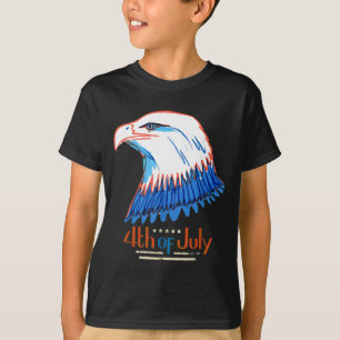 Camiseta bandeira águia americana 4 de julho-feliz independ