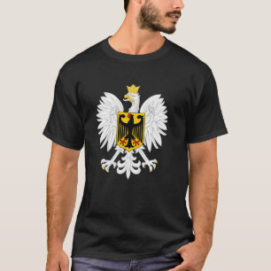Camiseta Bandeira Águia Mista Alemã Polonesa Alemanha Polôn
