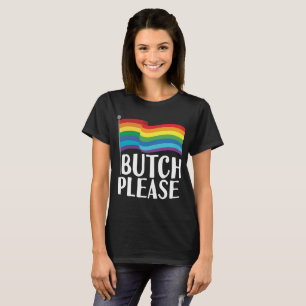 Camiseta Bandeira alegre LGBTQ do orgulho lésbica lésbica