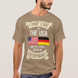 Camiseta Bandeira Alemã Americana Alemanha Roota Gift Alemã
