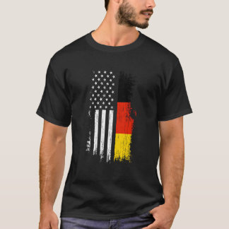 Camiseta Bandeira Alemã-Americana Hoodie - Orgulho Alemanha