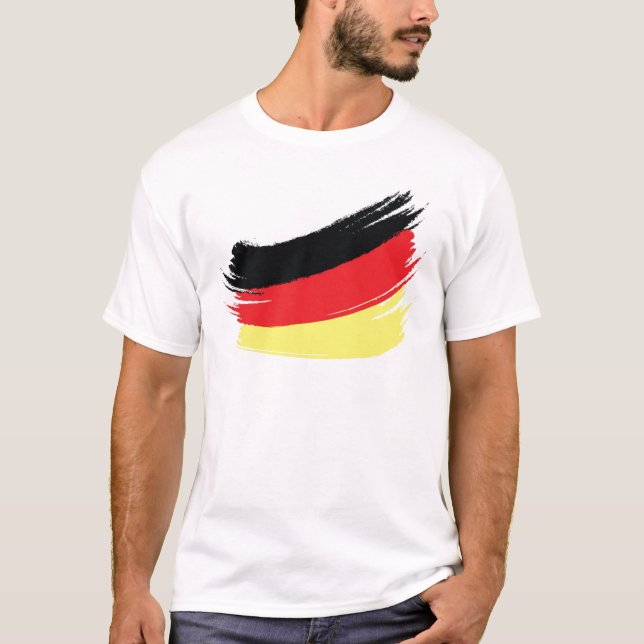 Camiseta Bandeira alemão pintada (Frente)