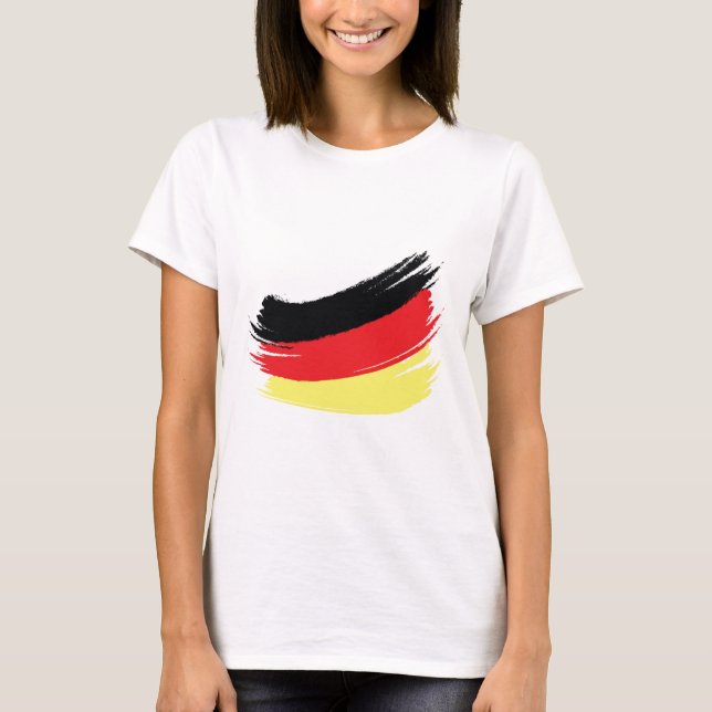 Camiseta Bandeira alemão pintada (Frente)
