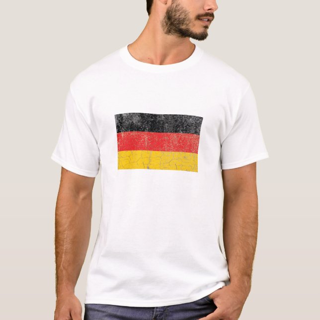 Camiseta Bandeira alemão rústica (Frente)