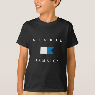 Camiseta Bandeira alfa do mergulho de Negril Jamaica
