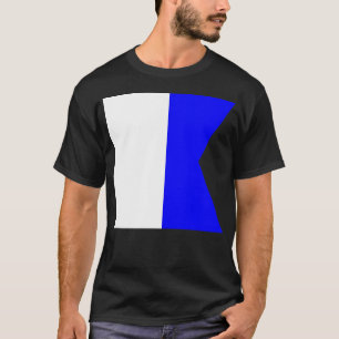 Camiseta Bandeira Alfabética Internacional de Sinais Maríti