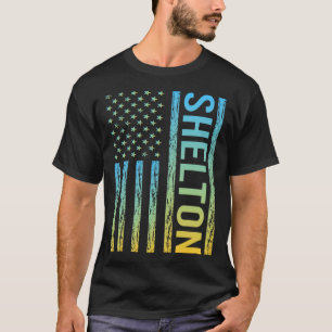 Camiseta Bandeira Amarelo Azul EUA - Shelton